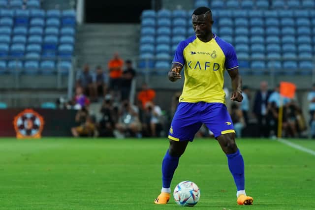 Ghislain Konan in action for Al Nassr (Photo by Gualter Fatia/Getty Images)