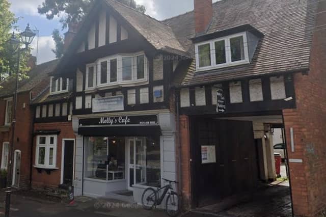 The existing cafe in The Green in Kings Norton, Birmingham