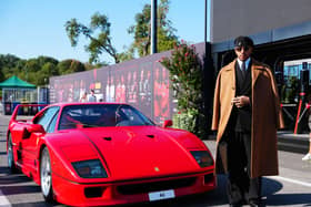 Lewis Hamilton arrives at the Italian Grand Prix