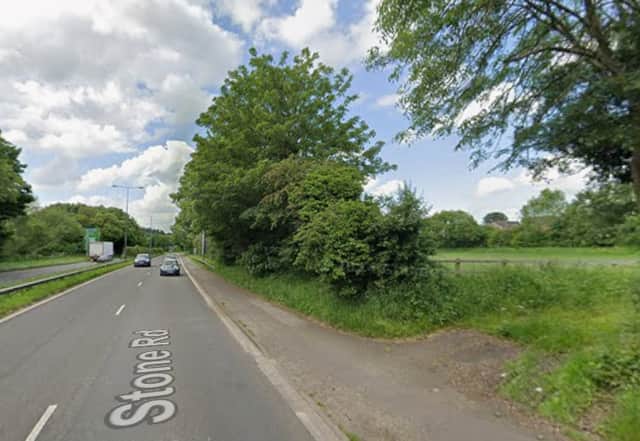 The Land East Of Stone Road, Between Stone And Meaford, Earmarked For A New Housing Development