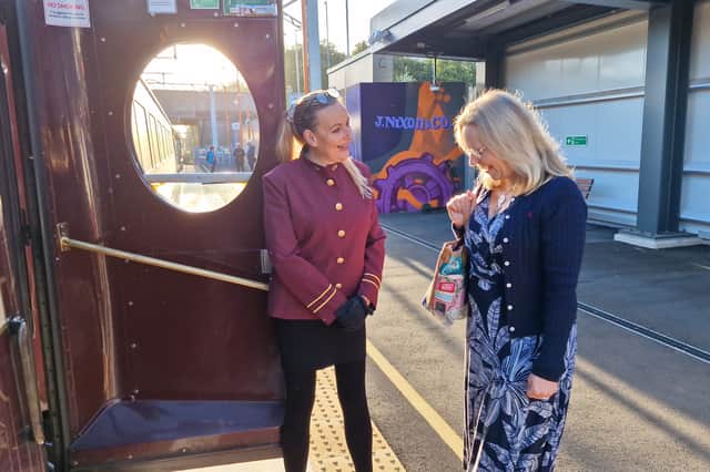 Northern Belle staff offered a warm welcome to passengers