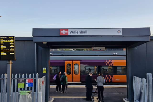 Passengers arrive at Willenhall for the Northern Belle journey