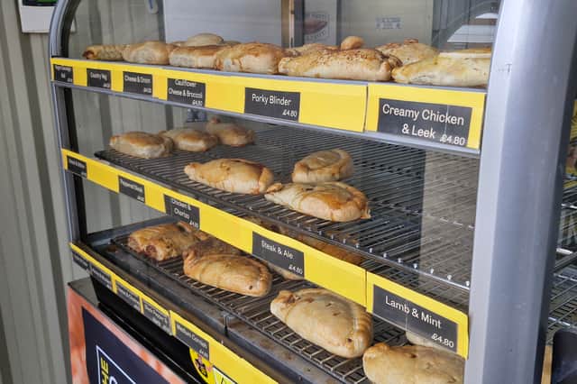 A wide range of pasties are available to buy at the store