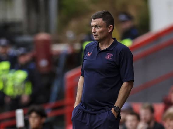 Paul Heckingbottom gestures on the touchline