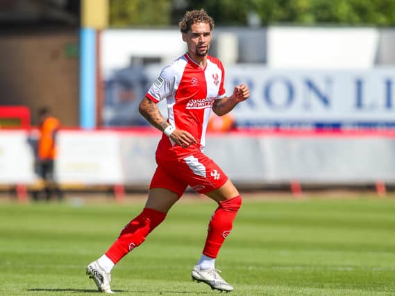 Lewis Walker scored twice for Kidderminster
