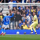 Wolves goalkeeper Jose Sa reacts after team-mate Jackson Tchatchoua scores an own goal during the Championship match at St Andrew's @ Knighthead Park