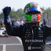 Kimi Antonelli celebrates