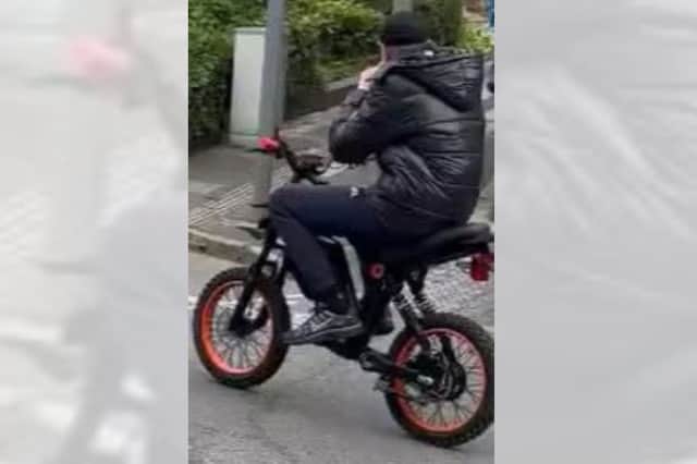 Police are looking to identify the rider of this bike. Photo: Stafford Borough Police