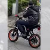 Police are looking to identify the rider of this bike. Photo: Stafford Borough Police