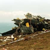 Wreckage of crashed Chinook