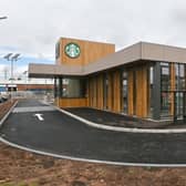 Pics of the new KFC in Burntwood, now open, and Starbucks next door which is new, no opening date on the building though. Empty inside.
