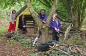 Pupils love Forest School: Staff: Claire Marshall and Lynsey Whittingham and pupils: Nathalia 10 and Fraya 11.