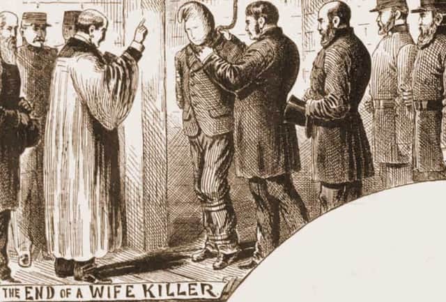 The execution of William Bury, as depicted by Illustrated Police News, May 5, 1889