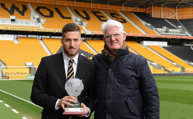 Irish Wolves Player of the Year award collected alongside Dad Tom
