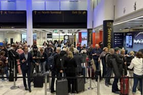 Passengers queue at airports as flights are delayed or cancelled