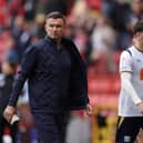 Paul Heckingbottom looking dejected after Preston's loss to Charlton last month