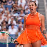 Aryna Sabalenka roars in celebration