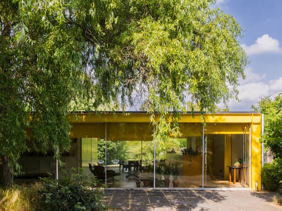 A view of the 22 Parkside house, set amongst trees