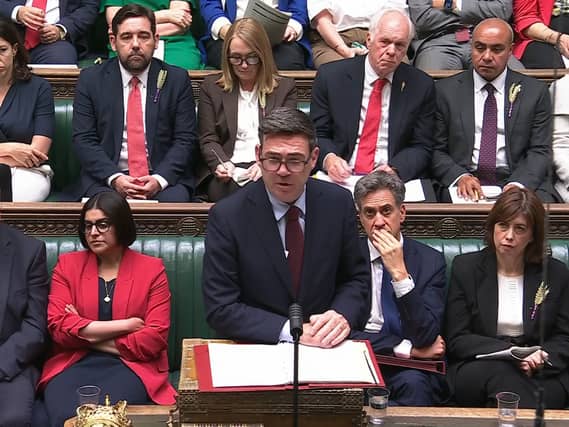 Andy Burnham during Prime Minister’s Questions