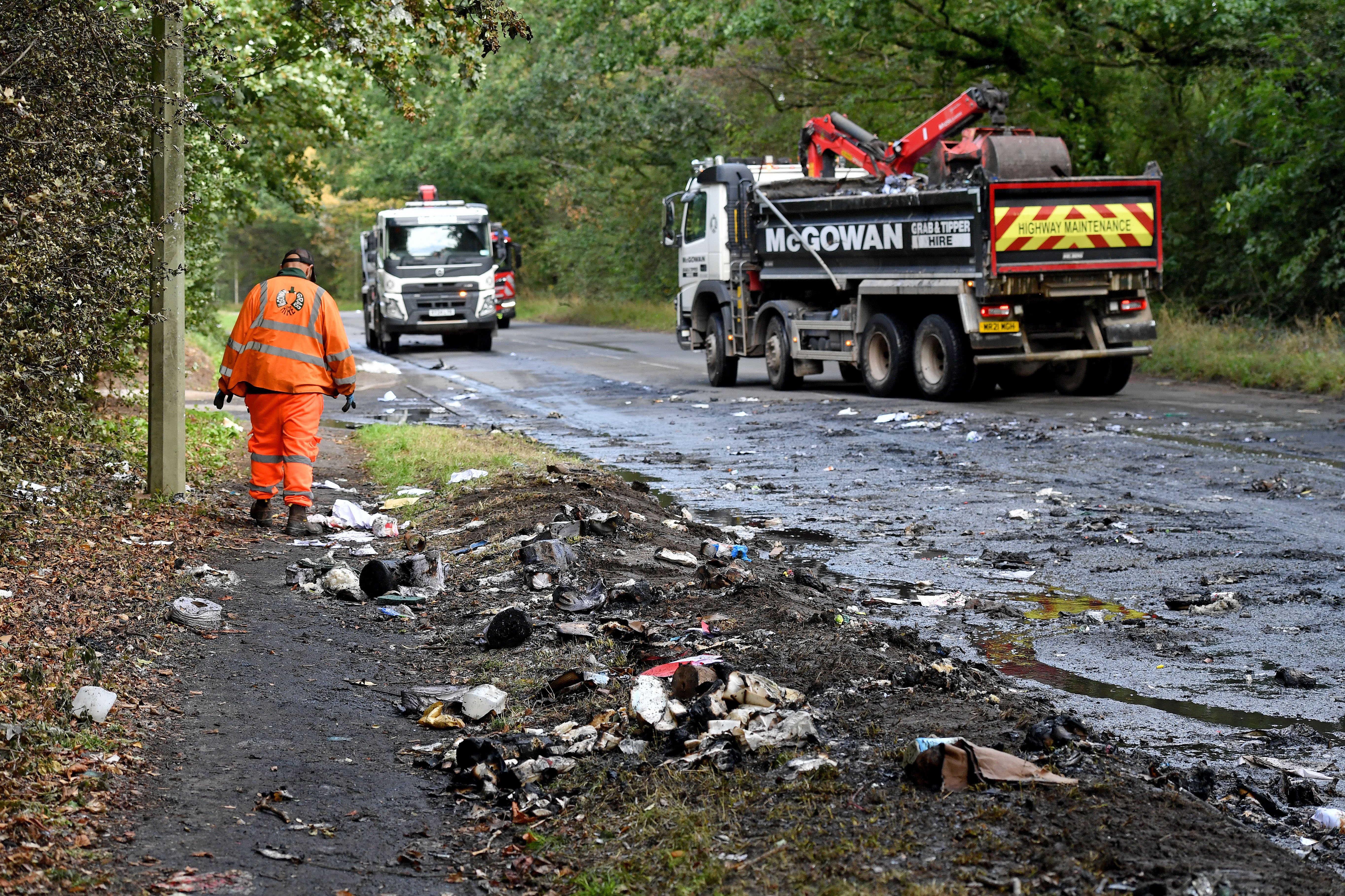Staffordshire link road between M54 and M6 still closed after fire ...