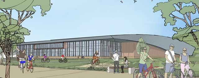 An artist's impression of how a velodrome in Dudley might look