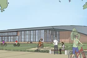 An artist's impression of how a velodrome in Dudley might look