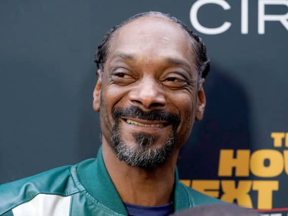Snoop Dogg poses at the premiere of The House Next Door: Meet The Blacks 2 on June 7, 2021, in Los Angeles