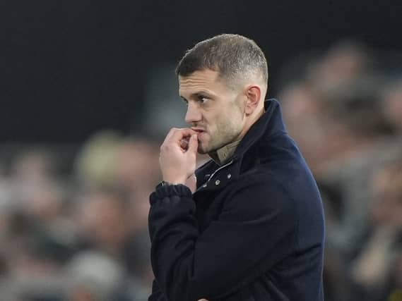 Luton Town manager Jack Wilshere on the touchline