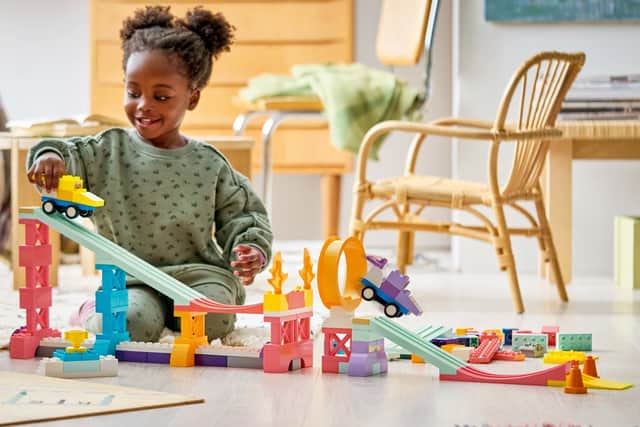LEGO DUPLO bricks are designed for smaller hands and support creative, open-ended play.