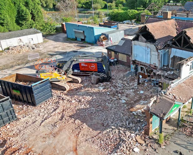 The former Royal Exchange, Lichfield Road, Walsall Wood is being demolished to make way for an Aldi supermarket.
Tim Thursfield/Iconic Media Group
