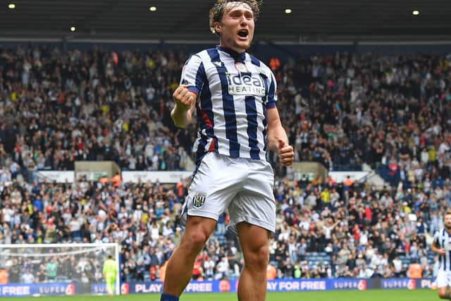 WEST BROMWICH ALBION V QPR
Callum Styles celebrates his goal.
Tim Thursfield/Iconic Media Group