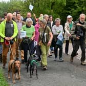 Protesters in Albrighton who have been campaigning against 