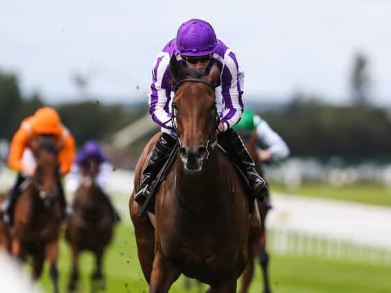 Sun Goddess winning the Moyglare Stud Stakes