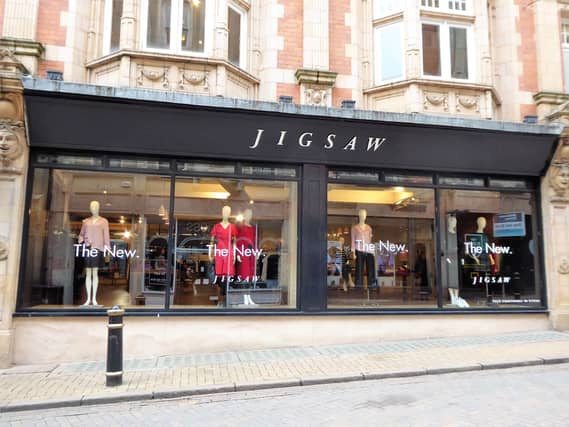 The outside of a Jigsaw store in Birmingham