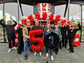 The new Shrewsbury KFC was opened by Gastronomy CEO Acky Khan, who was joined by Shrewsbury MP Julia Buckley.