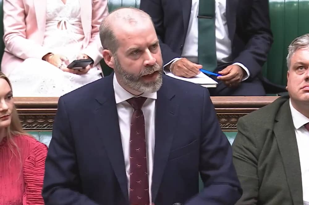 Business Secretary Jonathan Reynolds speaking in the Commons on September 14 about a government plan to nationalise Speciality Steel UK