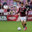 Josh McPake in action for Hearts
