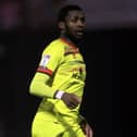 Emmanuel Osadebe in action for his former club Walsall