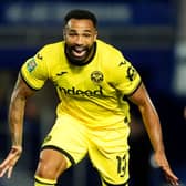 Callum Wilson in action for Brentford