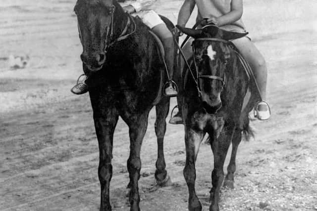 Prince Philip of Greece (left) with his cousin King Michael Of Romania in 1928 (PA)