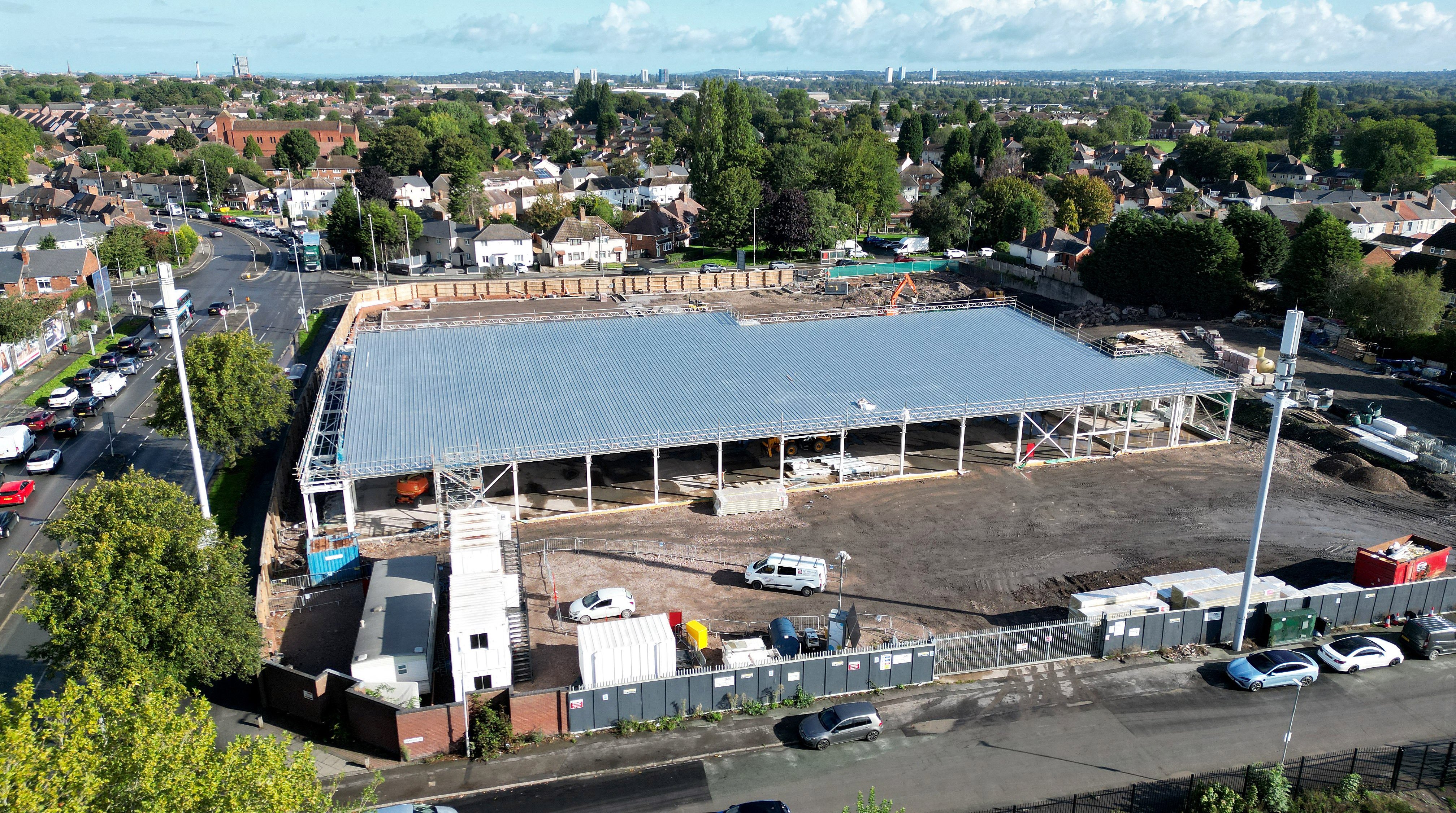 Watch: Roof goes on as new Lidl takes shape in Wolverhampton