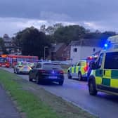 Officers have arrested a man after a bus was stolen and driven into multiple vehicles in Telford this evening (Friday, September 18).