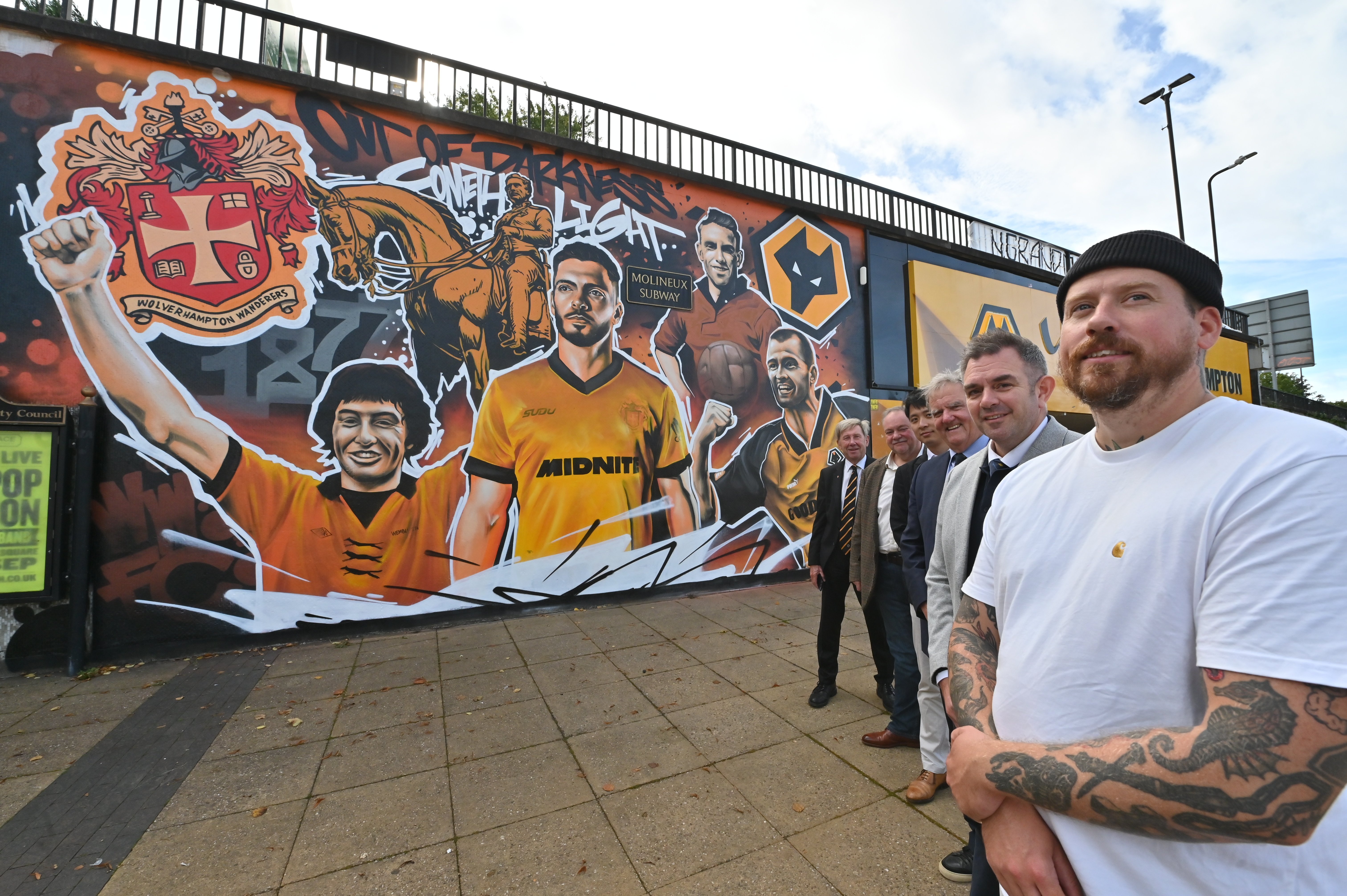 Wolves' 150-year history celebrated with huge new mural at Molineux