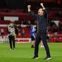 Coventry manager Frank Lampard celebrates