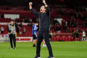 Coventry manager Frank Lampard celebrates