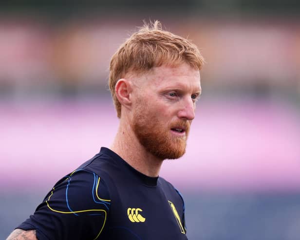 Ben Stokes warming up for Durham