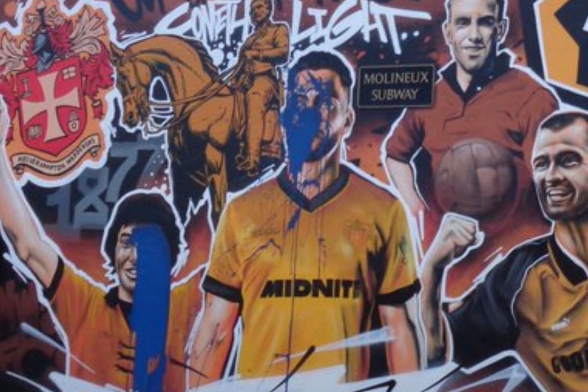 Teenager arrested after Wolves 150th anniversary mural vandalised