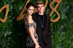 Kaia Gerber and Presley Gerber attending the Fashion Awards in London in 2018