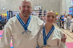 Medallists Steve and Annalise Wentworth-Pollock