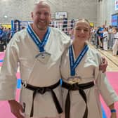 Medallists Steve and Annalise Wentworth-Pollock